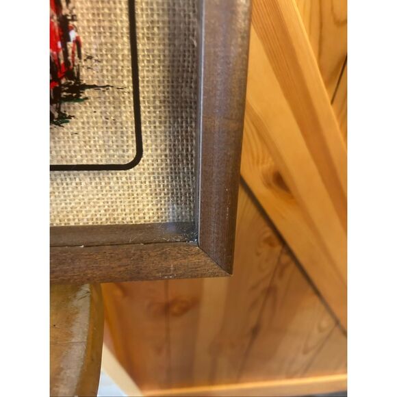 Vtg Coca Cola Country Store Picture Clock Painted Glass Framed Shadow Box (5665) - Picture 8 of 10